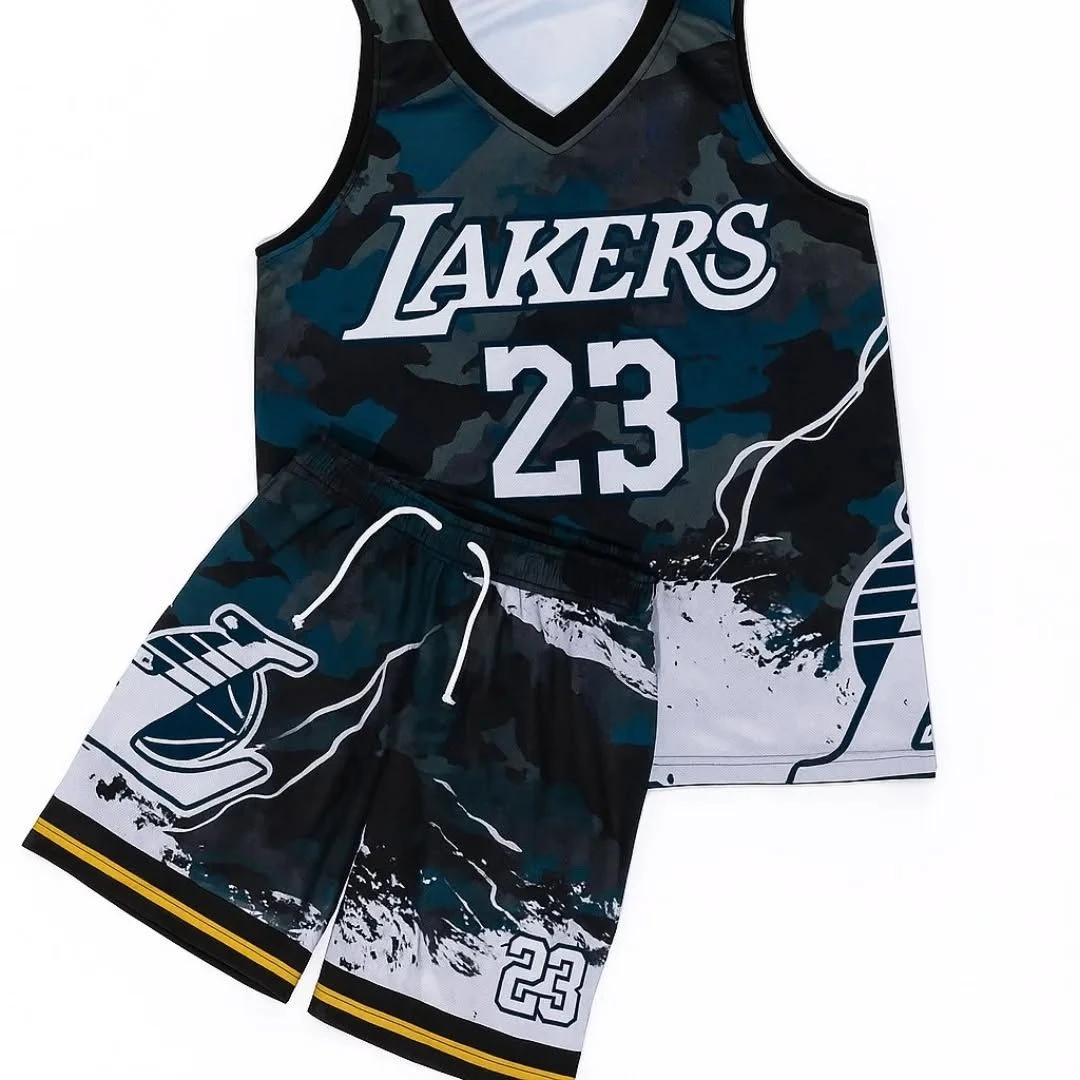 2026 Model Men's Vest Sports Outfit - Casual, Quick-drying, Breathable - Suitable for Basketball Training - 2-piece Set