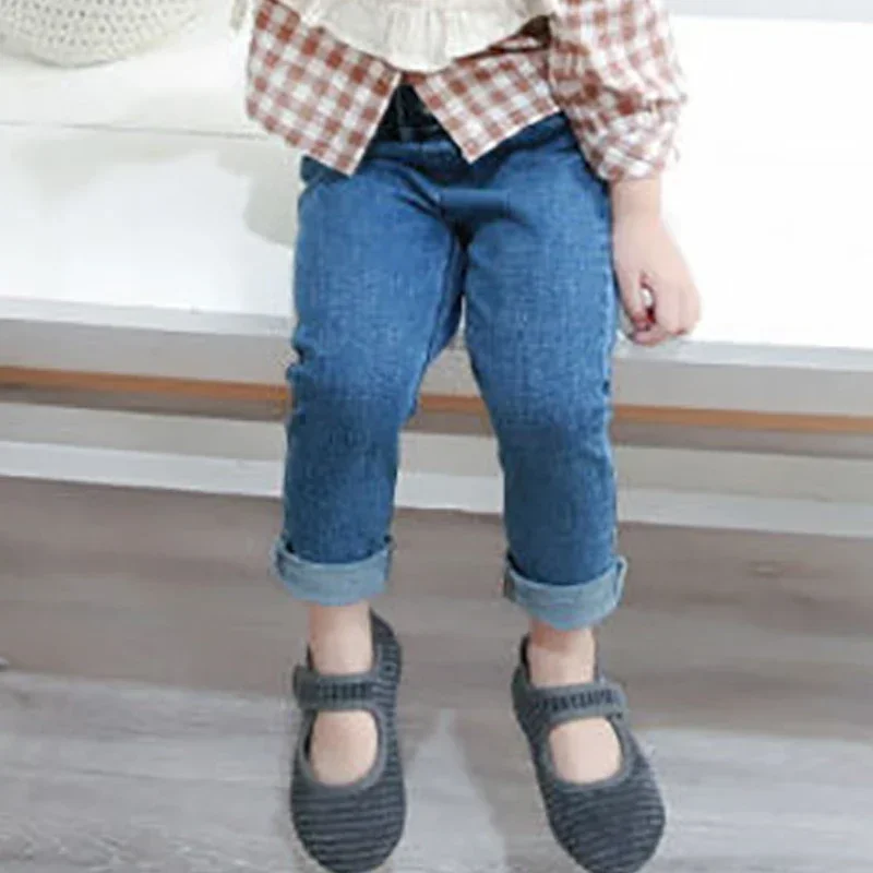 Spring and Autumn Casual Kids Cute Kids Jeans Trousers for Girls Jeans Pants Children\'s Clothing Fashion Baby Girl Jeans