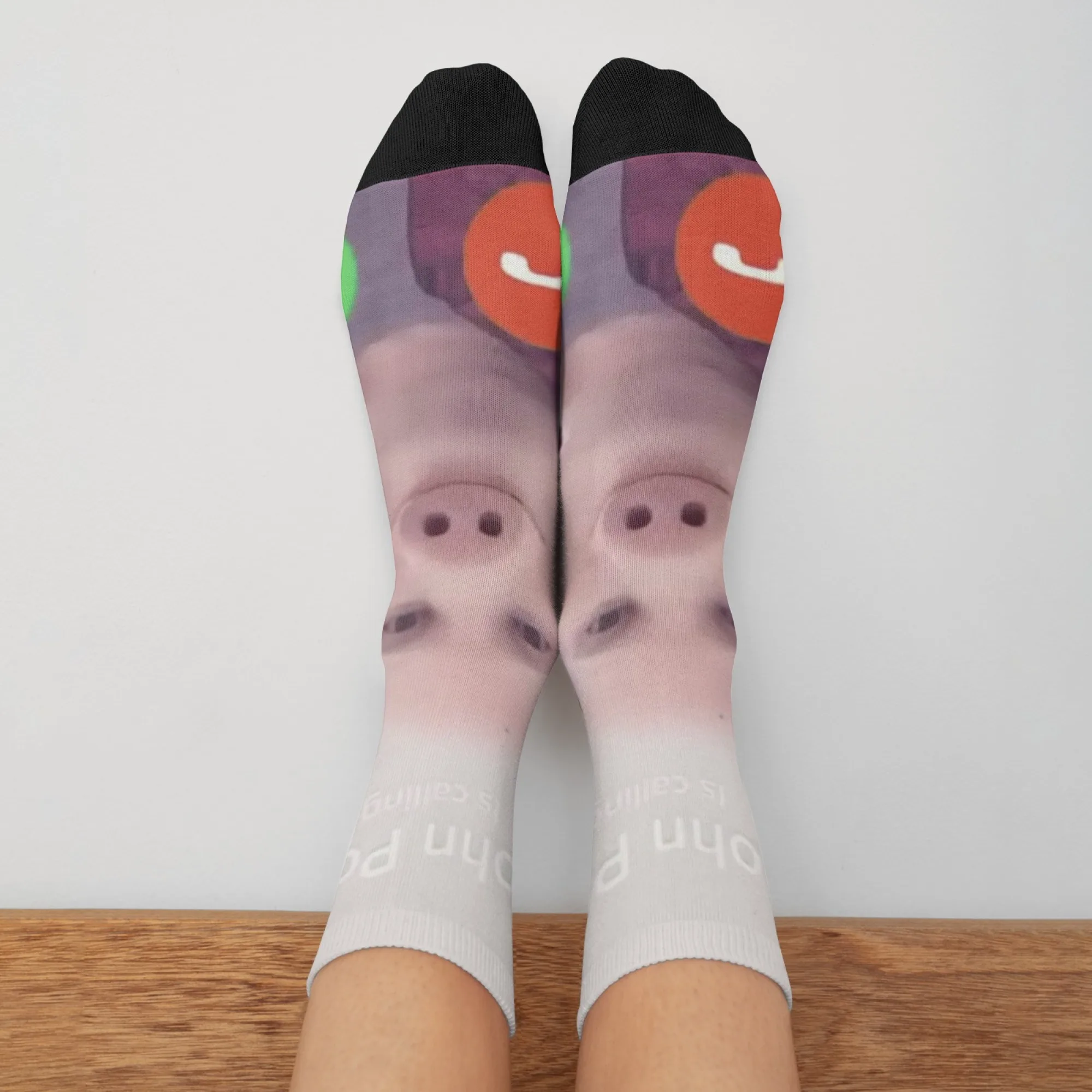 Niedliche John Pig Herrensocken, Persönliche Neuheit Lustige Socken, Atmungsaktive Hautfreundliche Weiche Rutschfeste Sportsocken, Verrückte Partygeschenke – Detail 6