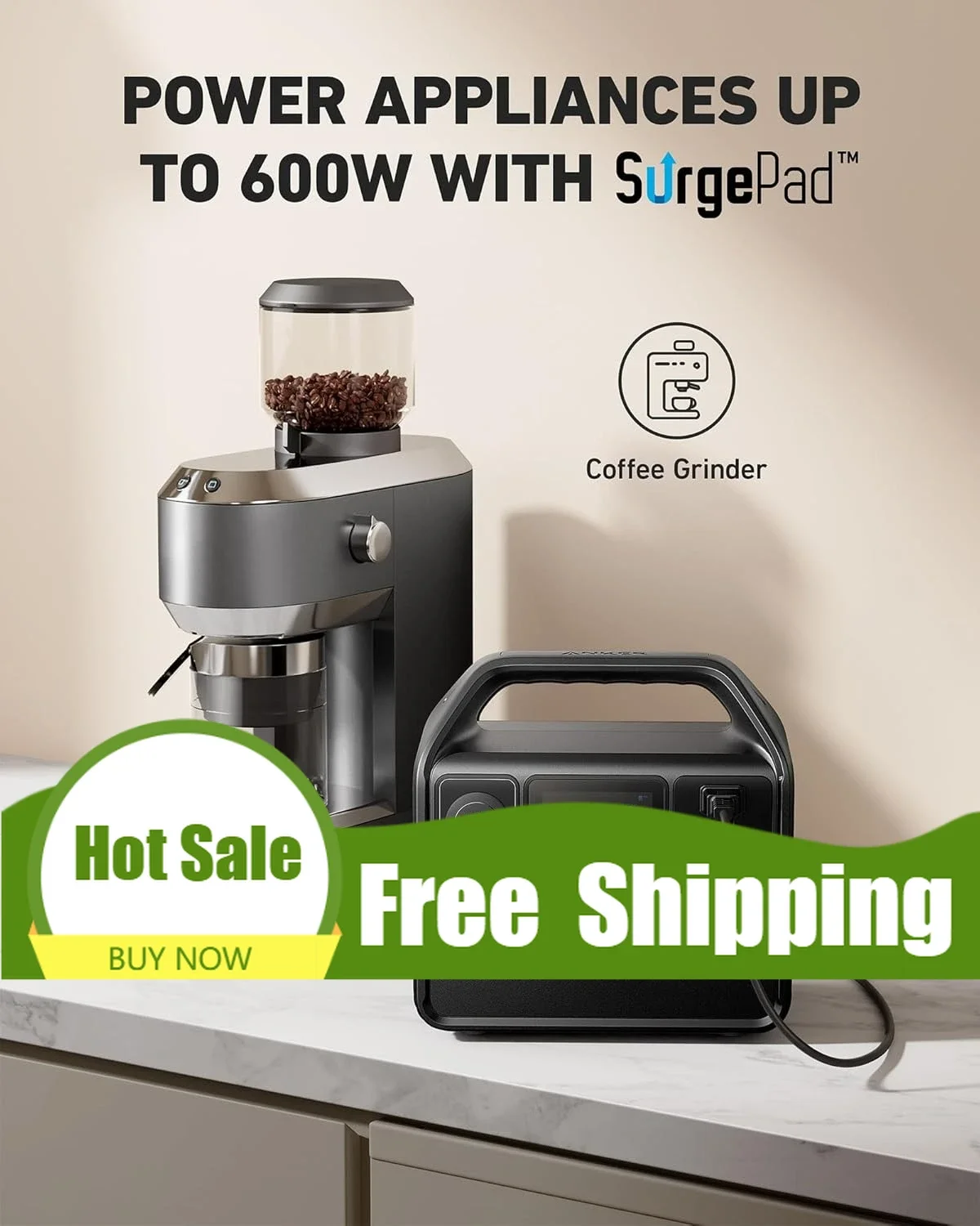 

BestsellerPremium 521 Portable Power Station Upgraded with LiFePO4 Battery, 256Wh 6-Port PowerHouse, 300W (Peak 600W) Solar Gene