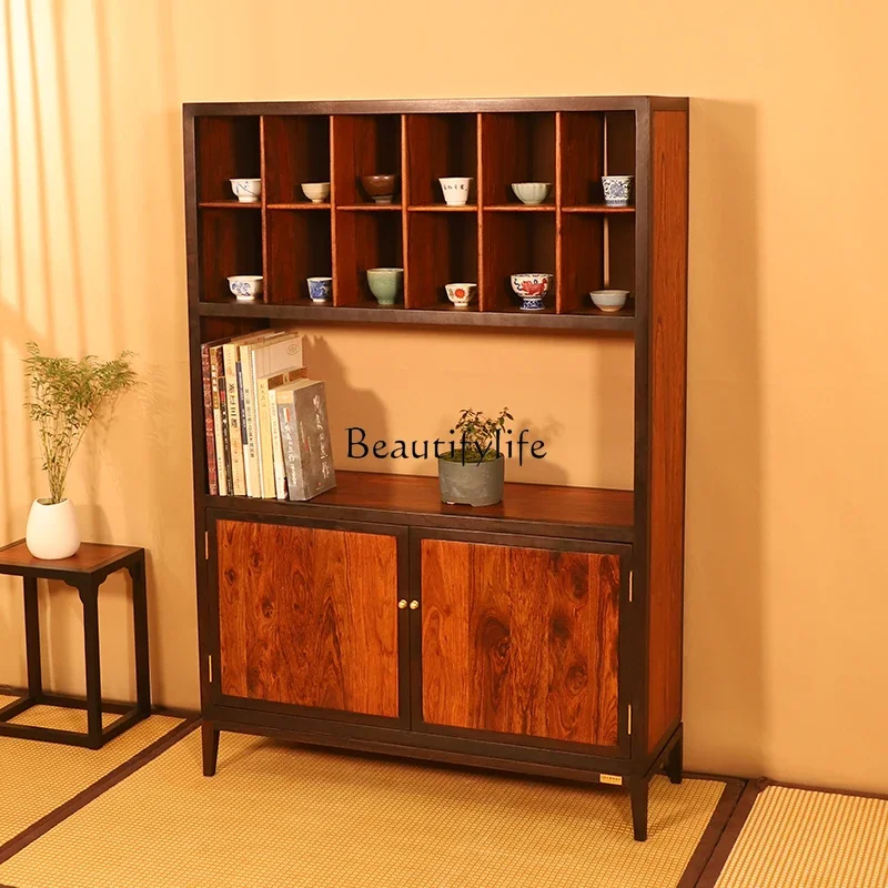 

ls 27 New Chinese Bogu Rack Tea Set Storage Tea Cabinet Display Storage Bookcase Office Household