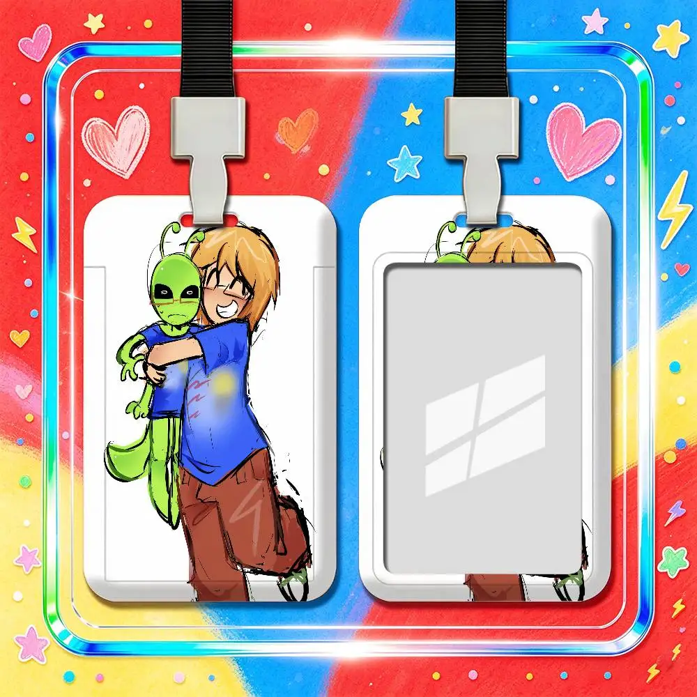 For Fact Attack Adventures Facty Employee ID Card Holder Office Work Student Bank Credit Decoration Case Badge