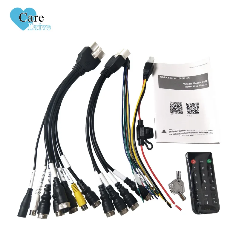 CareDrive 8CH 3G GPS MDVR Device with Realtime HDD Recording Function Wifi Cameras Fuel Management & CMSV6 Software