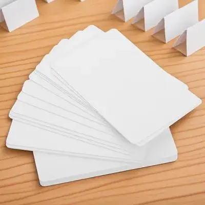 

20 pcs Blank White Pvc Credit Cards Double-Sided Printable Id Business Card Blanks Waterproof Standard Size For Id Badge