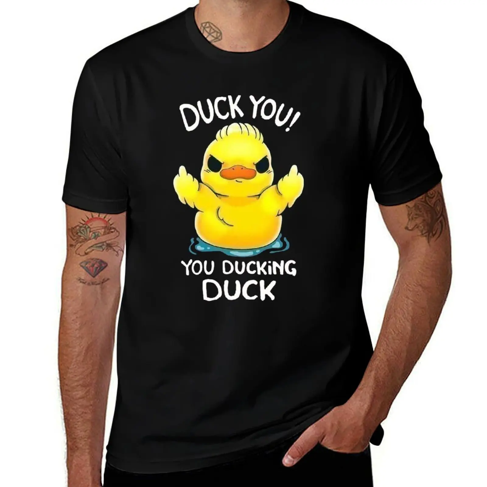 

DUCK YOU! YOU DUCKING DUCK T-Shirt t shirt custom print funny t shirts cotton essential t shirt T-shirt