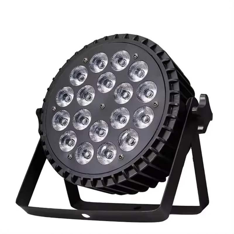 

18x10W Полноцветный светодиодный FLAT PAR Light RGBW 4IN1 DMX512 Светодиодный эффект мытья KTV Дискотека DJ Вечеринка Свадьба Клуб Бар Сценическое мероприятие Шоу