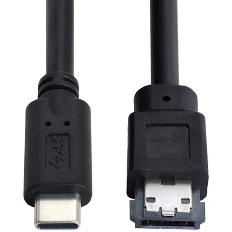 AA60-2X ESATA-USB C 케이블 USB 유형 C 남성 호스트-노트북 PC용 ESATA Esatap HDD 케이블