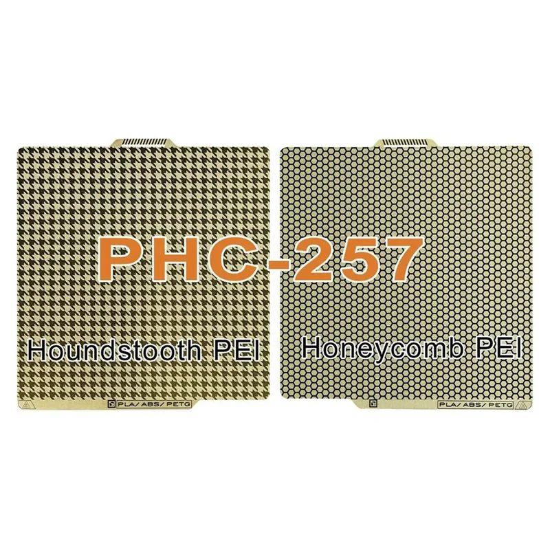 Płyta budowlana PEI Snowflake Vortex Honeycomb 257x257mm, ulepszenie do Bambulab P1s X1c A1