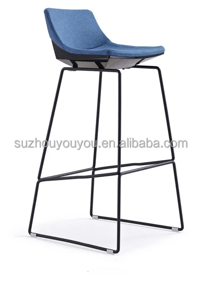 Hot Sale Modern Design Bar Stool Chair Colorful High Legs Fabric Restaurant Cafe Furniture for Outdoor Garden Dining view 3