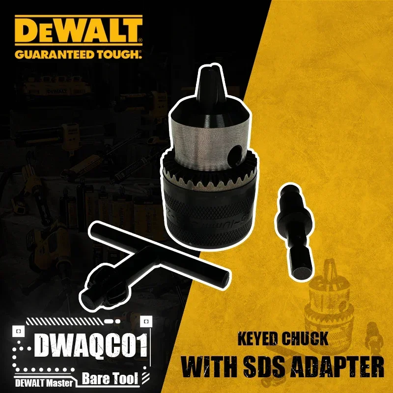 DEWALT DWAQC01 Keyed Chuck With SDS Adapter Driver Power Tool Accessories