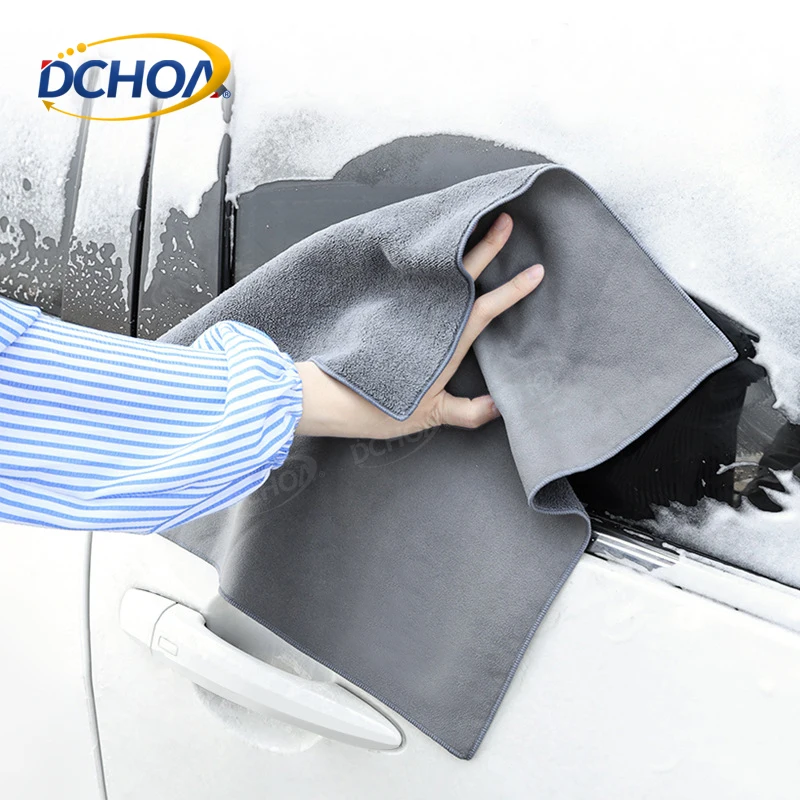 DCHOA 30x40cm Multipurpose Coral Fleece Cloth Double Sided Suede Car Wash Detailing Drying Towel for Auto Care Cleaning