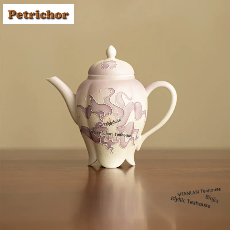 

160 мл ручная роспись девятихвостая лиса чайник дзен чайник заварочный горшок чайник с фильтром чайные предметы коллекция аксессуаров