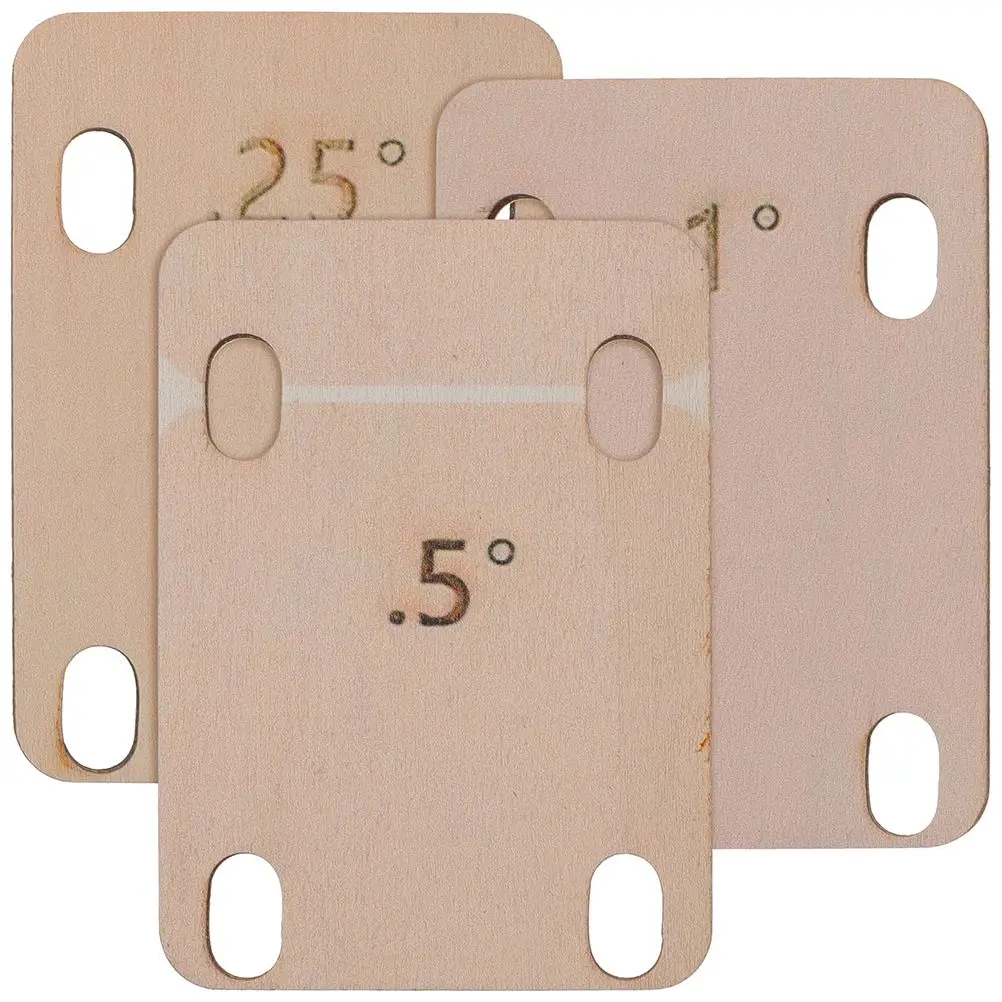 

3pcs Guitar Shims Wooden Guitar Neck Accessories Spacer Precision Adjustment Material Sound Quality Bass Accessories