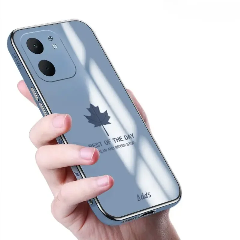 

Luxury Maple Leaf Lanyard Case For OPPO A5X A3X A5 A3 5G Plating Silicone Cover for OPPO A5 5G A5X A5i Pro