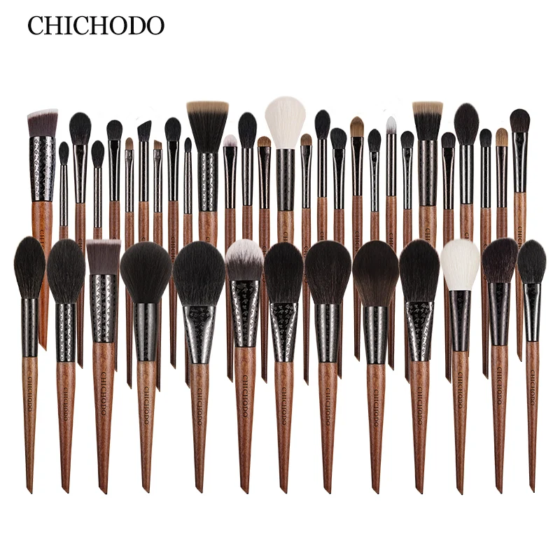 CHICHODOBrus Multiple Choice Sculpture Tube Brush Natural and Synthetic Hair Makeup Brush Facial and Eye Makeup Tools Makeup Pen