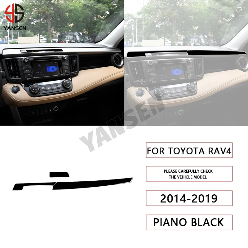 

Piano Black Central Control Air Conditioning Switch Trim Sticker For Toyota RAV4 2014 2015 2016 2017 2018 2019