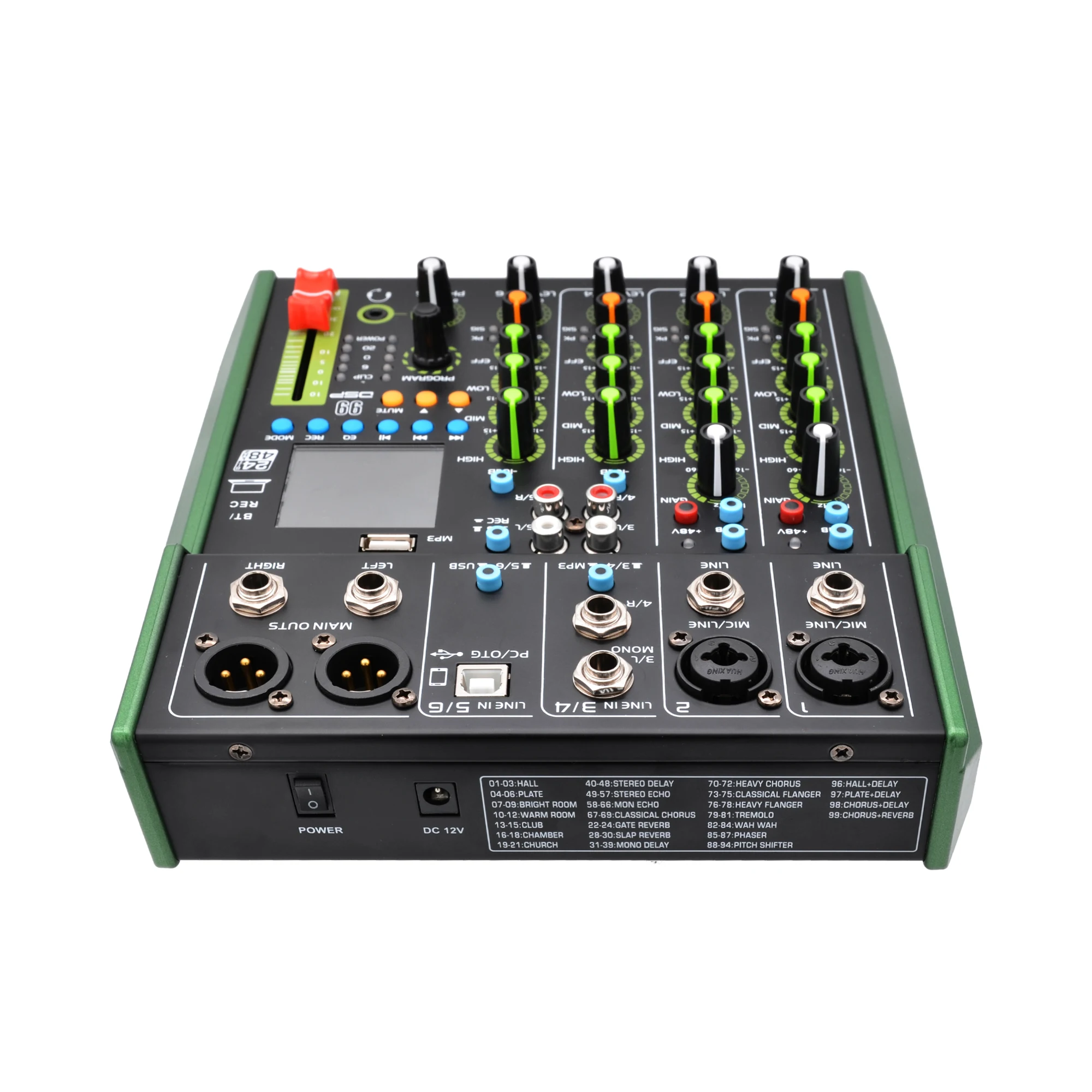 Accuracy Pro Audio MG7 20W Line Channel 4CH 6CH MP3 BT mini dj digital audio sound mixer professional