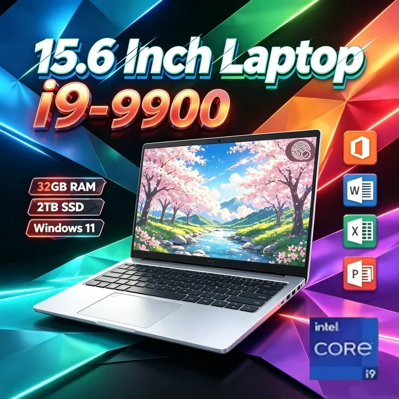 Trusty 15.6 Laptop Intel Core I9 9900 Gaming PC Mirrored Ultra Slight Sublime Corporate Lesson Setup 1920*1080 HD