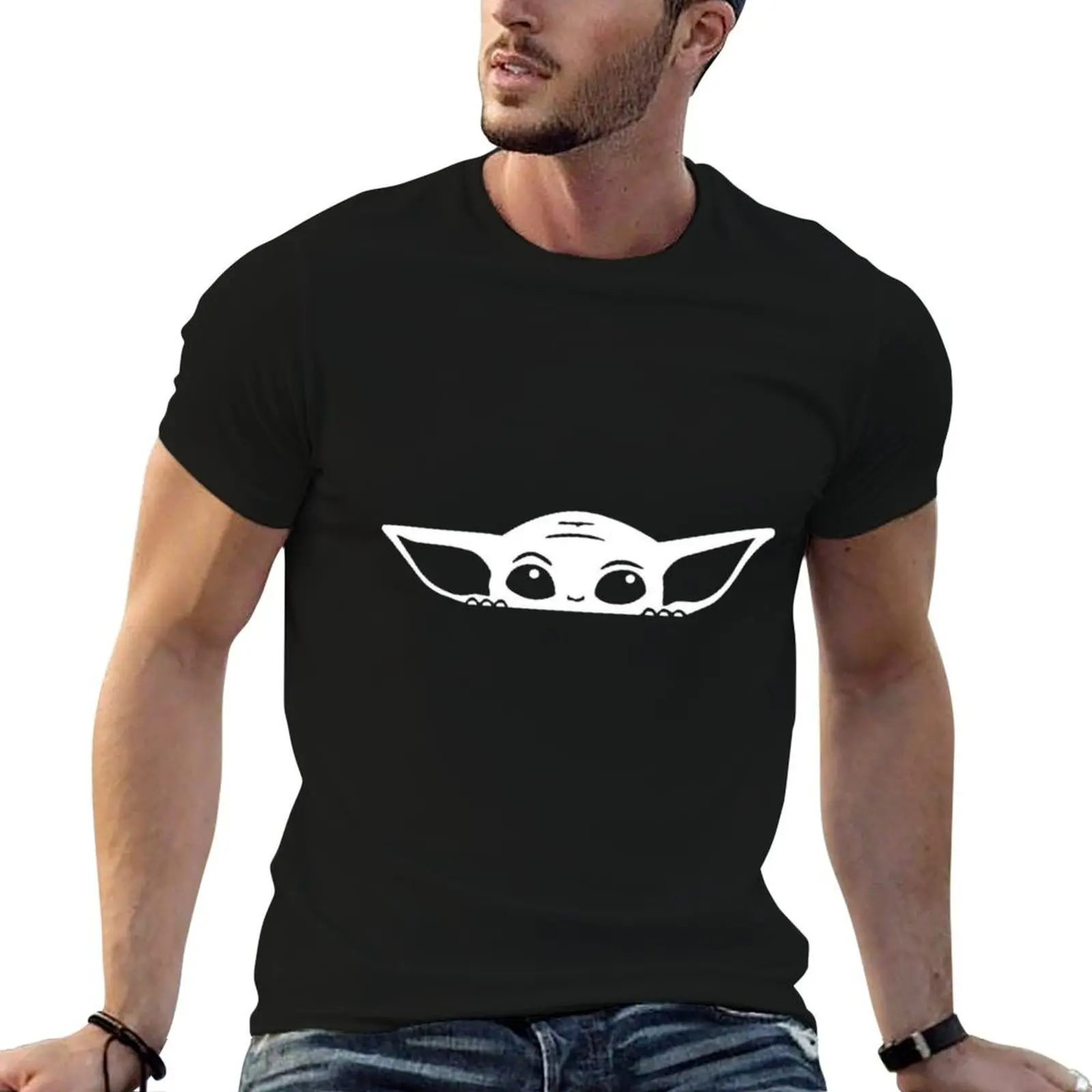 

Grogu T-Shirt man t shirts for men casual cotton tshirt 100% T-Shirt