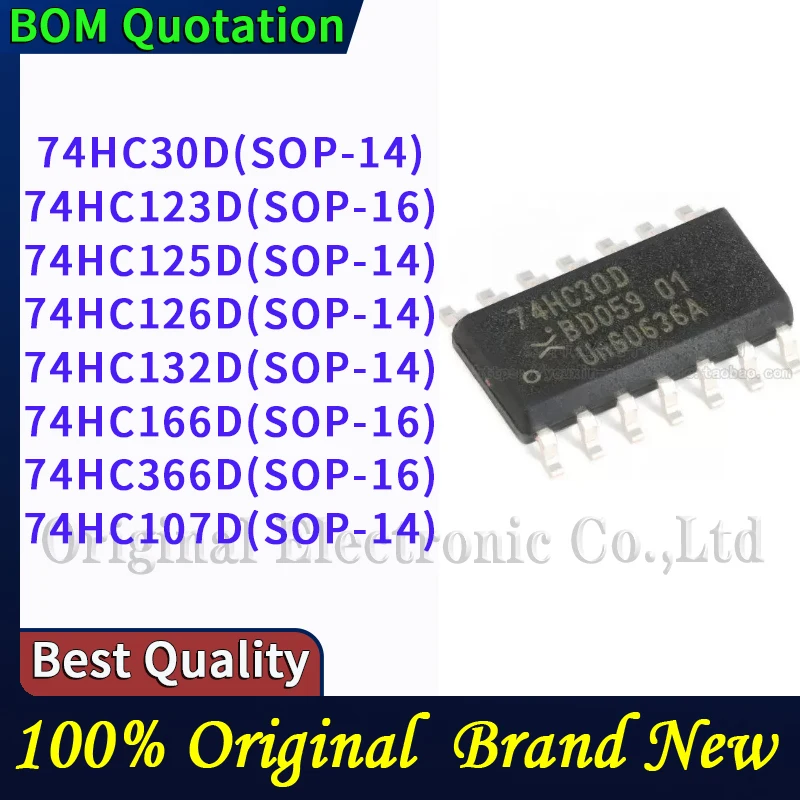 74HC30D 74HC123D 74HC125D 74HC126D 74HC132D 74HC166D 74HC366D 74HC107D Laptop repair parts