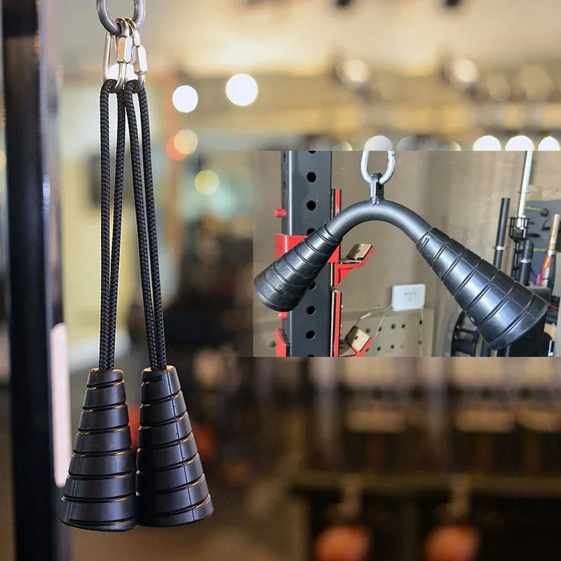 Biceps Triceps Drawstring Single Grip Rope Pull Down Cable Attachment Muscle Fitness Training Body Building Gym Equipment