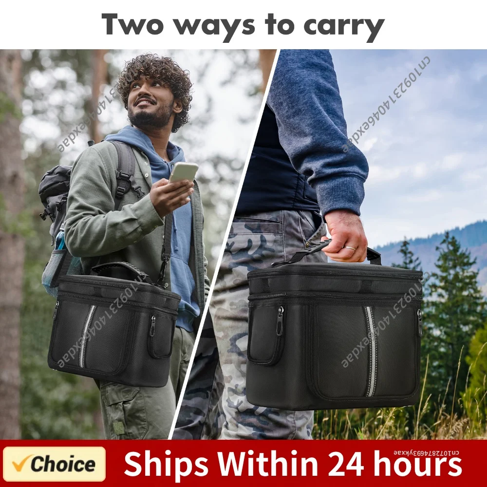 Storage Carrying Case for BLUETTI Elite 30 V2 Outdoors Traveling Use Portable Carrying Bag with Handles and Detachable Straps