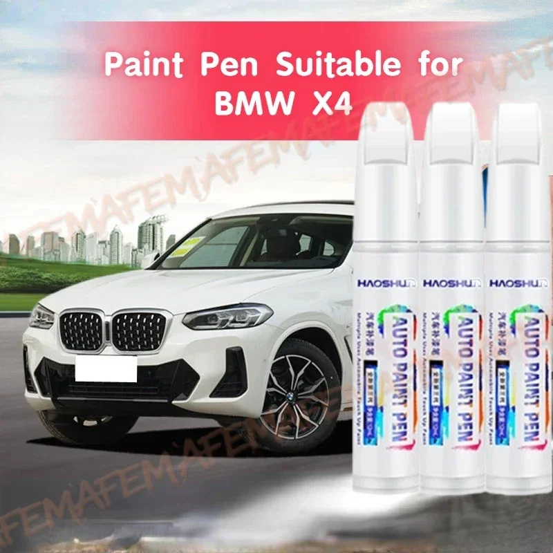 Stylo de peinture adapté pour BMW X4, fixateur de peinture automobile blanc neige, produit de réparation de rayures originales pour voiture, peinture argent glacier