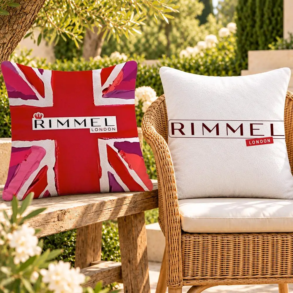Brand Makeup Rimmel London Cushion Cover Soft Plush Throw Pillow Cover Washable Sofa Bed Patio Chair Home Decor