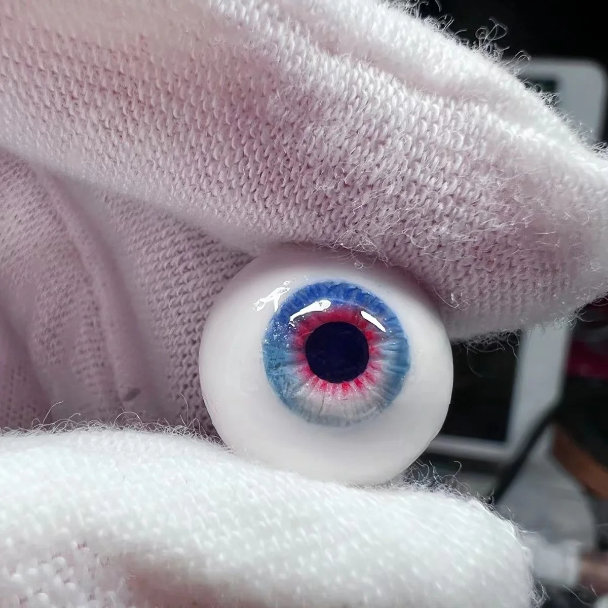 OB11 Handmade Eyeballs 1/3 1/4 1/6สีน้ำตาลตุ๊กตา1คู่