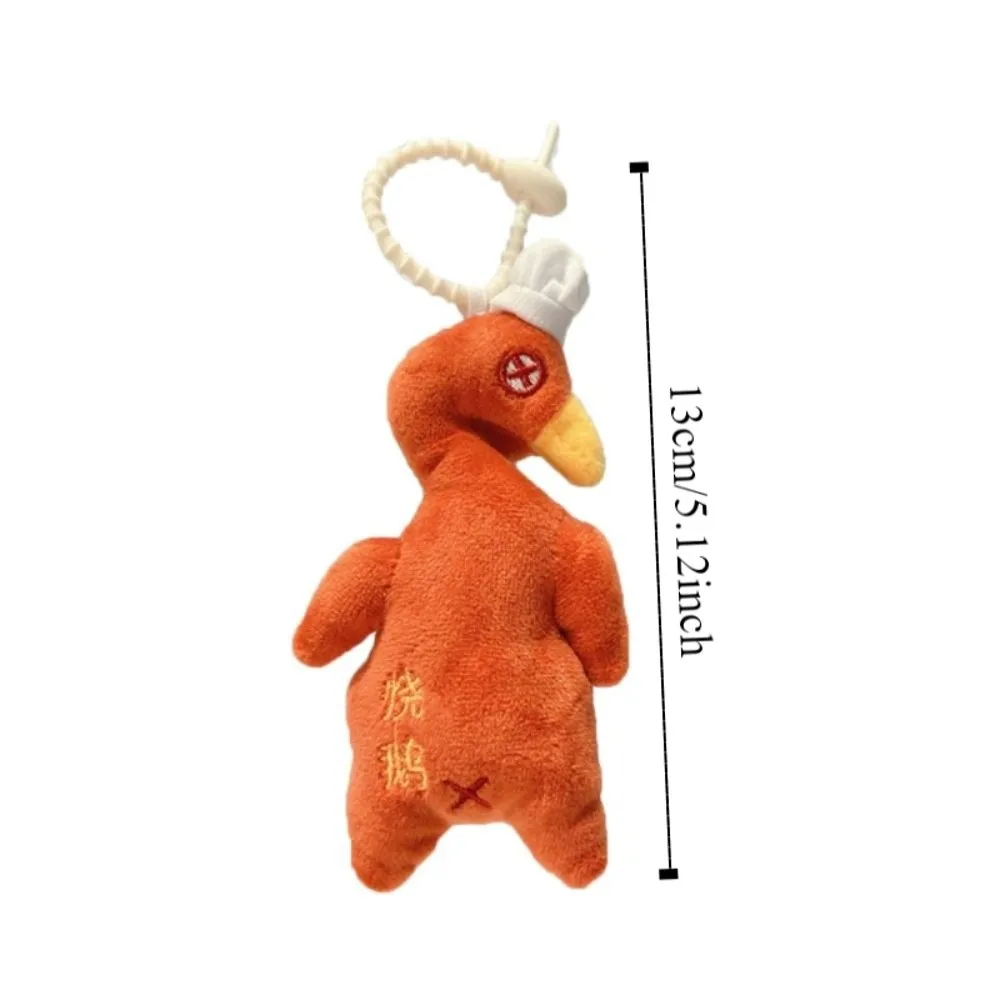PP Katoen Stuffe Gebraden Eend Pluche Sleutelhanger Pluizige Comfortabele Gebraden Eend Pluche Sleutelhanger Collectie Hangend