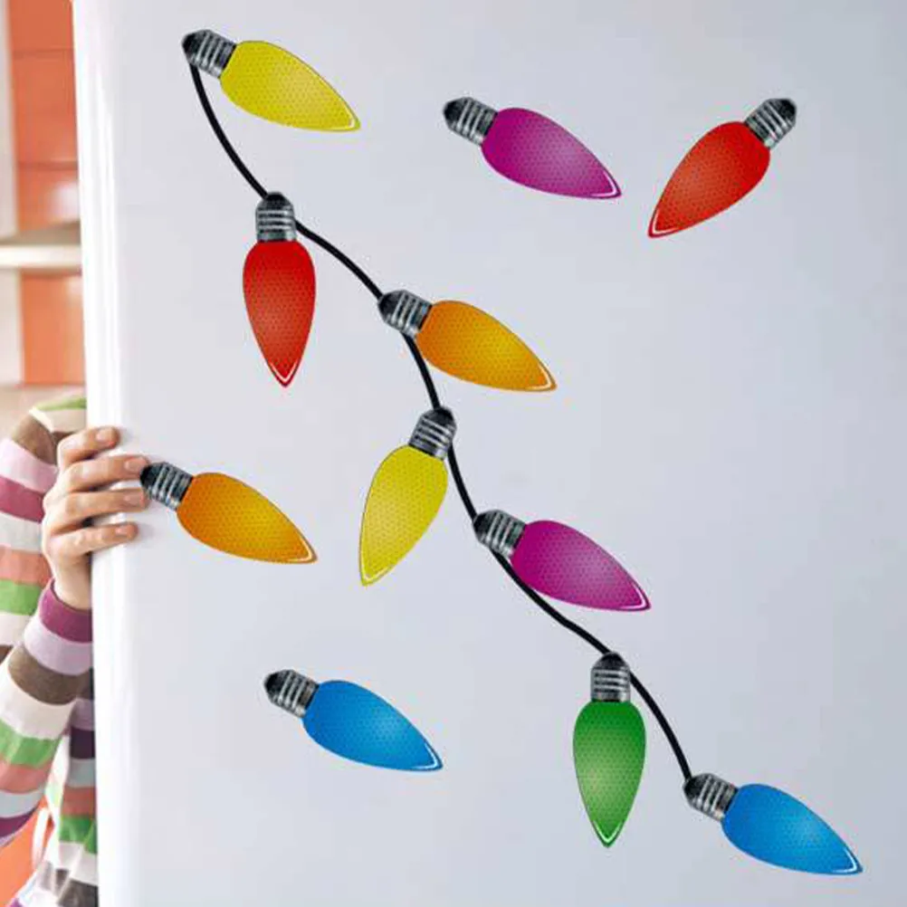 

Набор магнитных наклеек-лампочек, светоотражающие украшения для автомобиля, магниты на гаражные ворота, рождественские автомобильные светильники, магнитные наклейки для безопасности транспортных средств