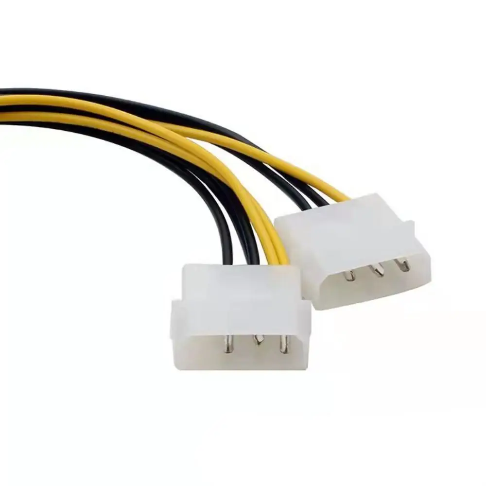 سلك طاقة لبطاقة الفيديو ، من PciE إلى Molex مزدوج 4-Pin Y Splitter ، PCI Express إلى 4 دبابيس مزدوجة ، 18