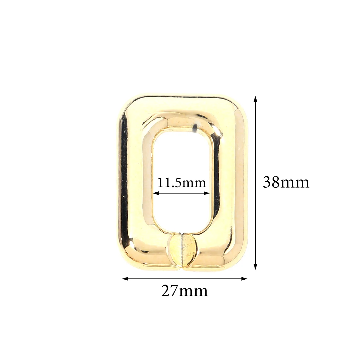 10pcs/Lot Acrylic Chain Buckle Plated Square Link Chain Connector For Jewelry Making Bag Chain Keychain Phone Chain Accessory