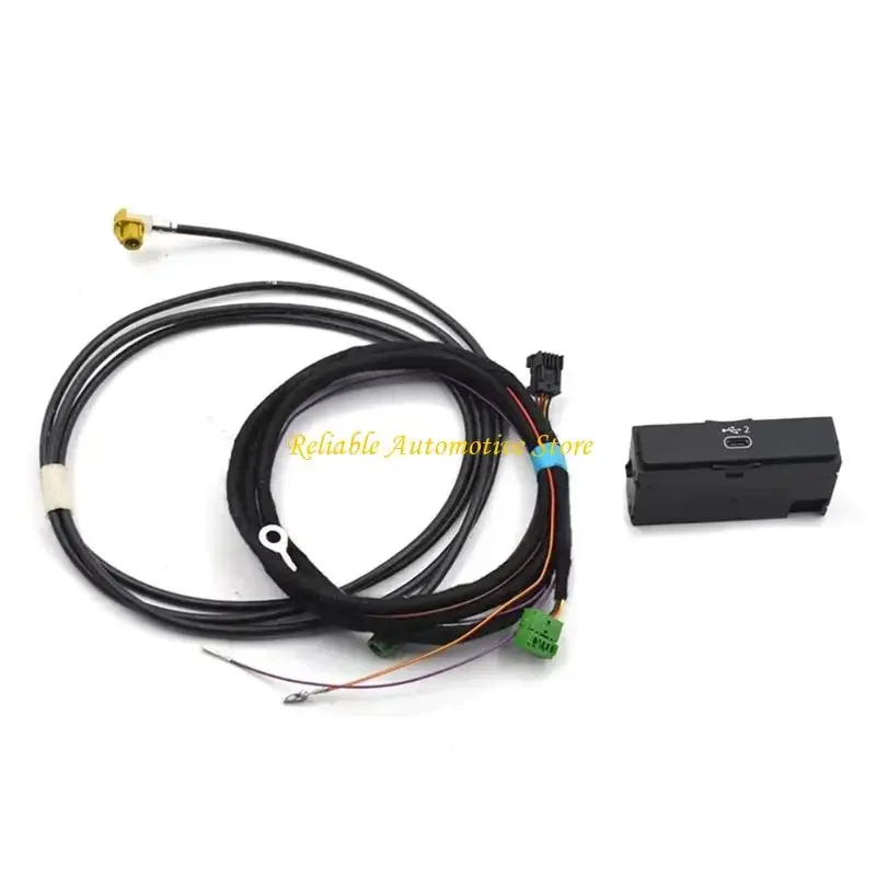 M68B Water Resistant USB C Smartphone Link Auto Adapter With 18W Rapid For Specific Luxury Vehicles 8W0035708A