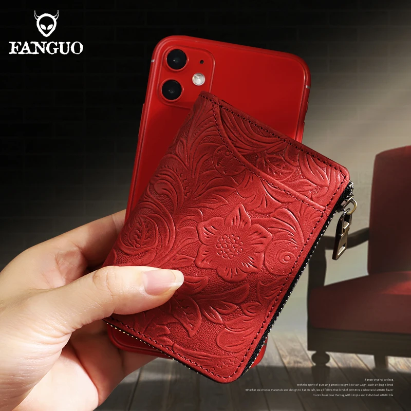 Echtes Leder Geldbörse Kartentasche Multifunktions-Kartenetui Führerscheinhalter Aufbewahrung Anti-Entmagnetisierung Brieftaschen-Organizer