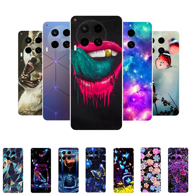 For Tecno Camon 30 Case CL6 Bumper TPU Silicone Soft Shockproof Back Cover for Tecno Camon 30 4G Case Camon30 4G Fundas Cartoon