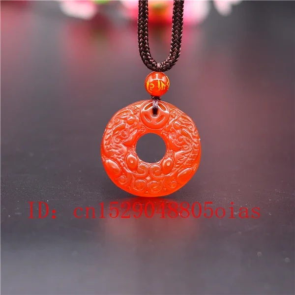 Agate Jade Stone Pixiu Pendant Necklace Jadeite Jewelry Charm Amulet Carved Fashion Natural Chinese Gifts for Women Men