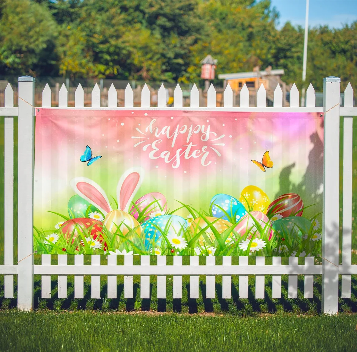 Custom Polyester Banner for Indoor & Outdoor Use - Banner with 4 Grommets, Many Sizes, Perfect for Home Decor