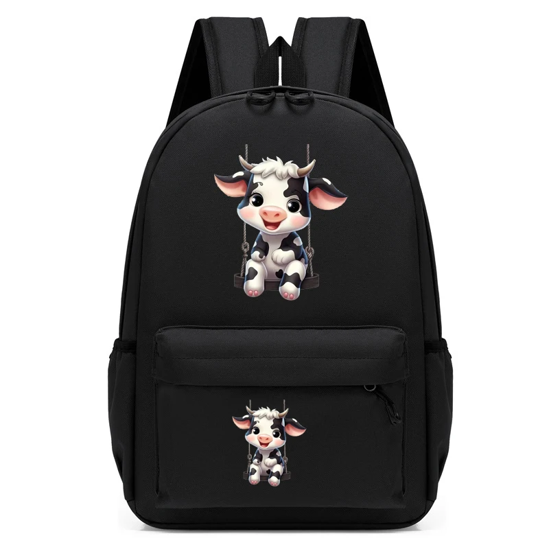 Tas ransel untuk anak-anak, tas ransel sekolah motif sapi, tas punggung anak-anak, tas sekolah imut, tas ransel Anime, tas traveling, tas buku anak-anak, tas ransel sekolah pelajar, tas punggung untuk anak-anak