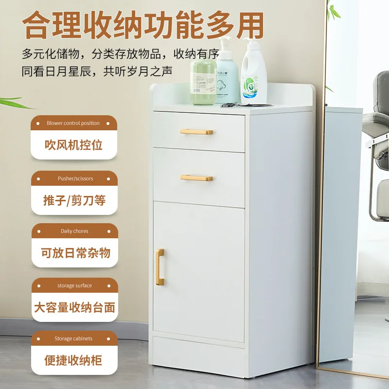 

Chaodian Barber Shop Tool Cabinet Cutting Cabinet Hairdressing Tool Desk Hair Dryer Storage Rack Locker