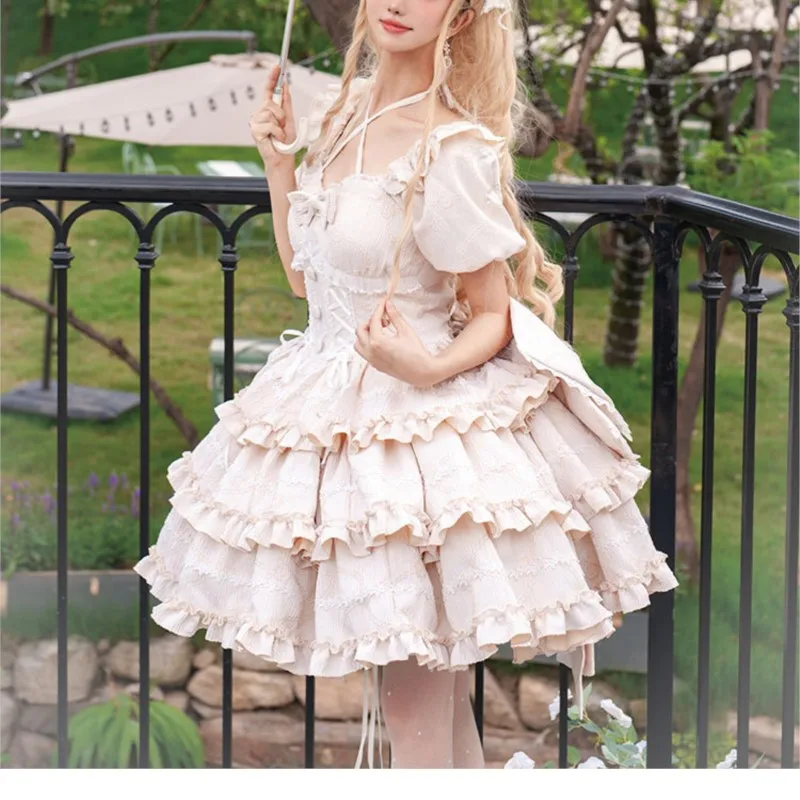 Lolita Style Wear Dress gonna corta da donna Pettiskirt