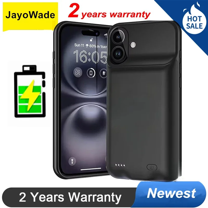 

10000mah Power Case for IPhone 16 Plus Battery Charger Case Battery Pack Power Bank Battery Charging Cover for IPhone 16 Plus