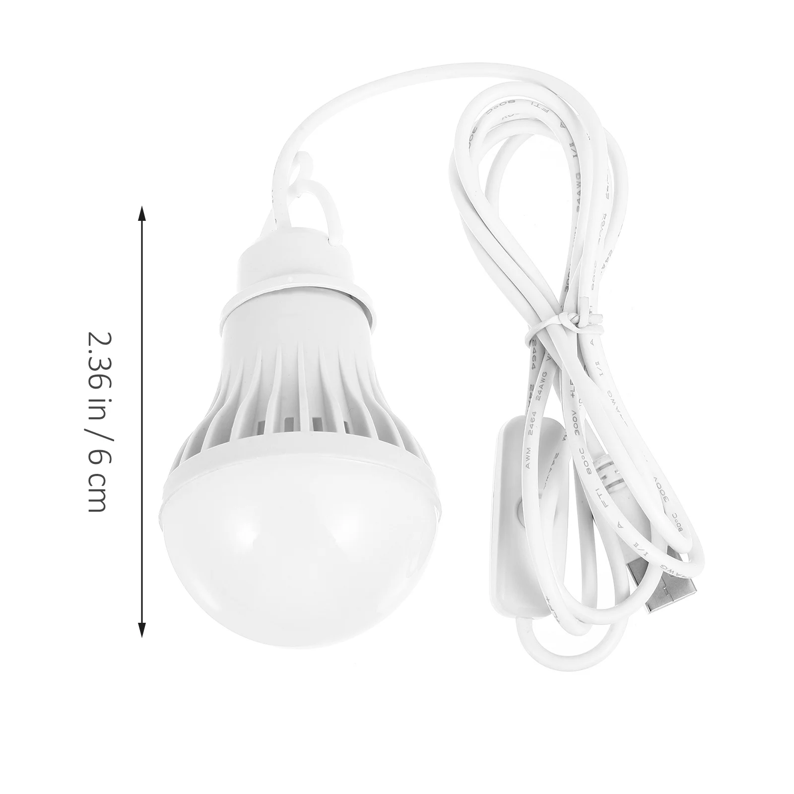 2Pcs Portable Lighting Bulb 5W USB Powered Camping Light for Bedroom Outdoor Picnic Barbecue Trip Use Tent Lamp