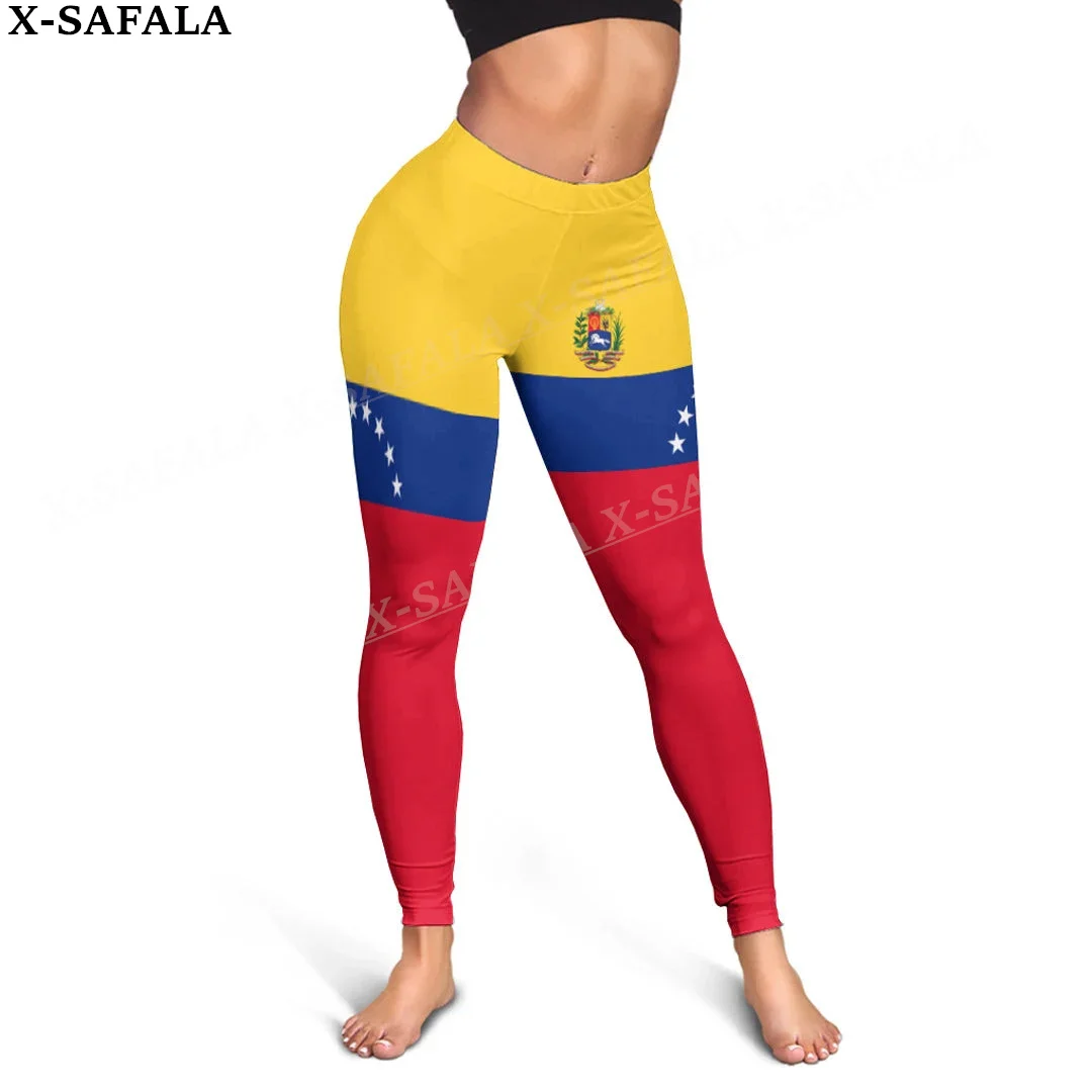 

Venezuela Coat Of Arms Love Country Leggings 3D Print Women Yoga Girl Stretch GYM Slim High Waist Legging Summer Sports-2