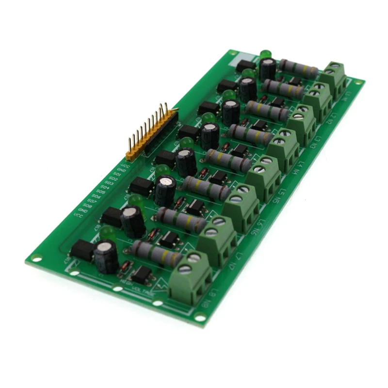 AC 220V 8 Channel Optocoupler Module 220V Optocoupler Isolation, 220V Voltage Detection, PLC Can Be Connected