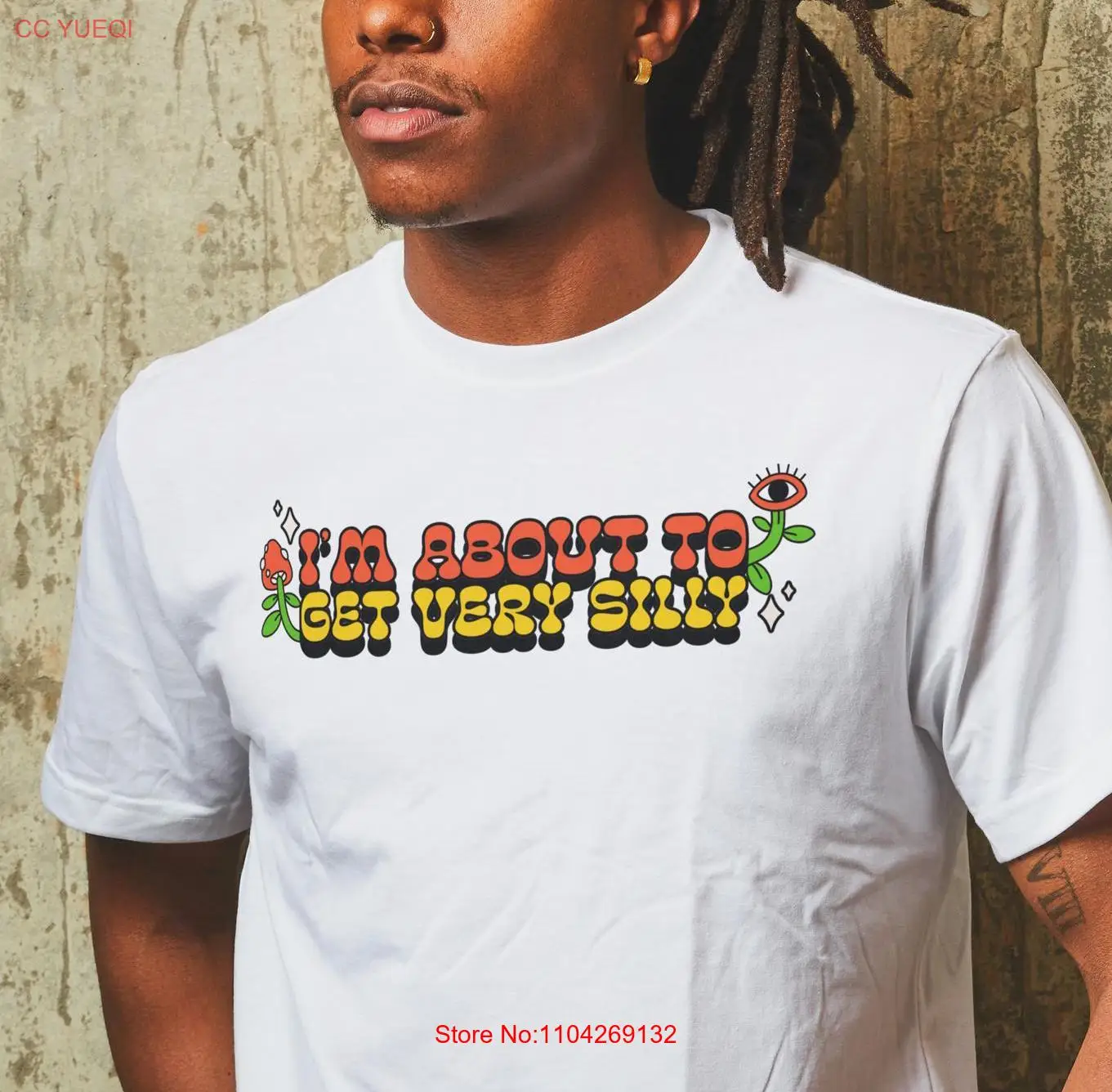 

Funny Meme T Shirt I'm About to Get Very Silly Joke Gag Trippy Psychedelic Mushroom And Flowers long or short sleeves