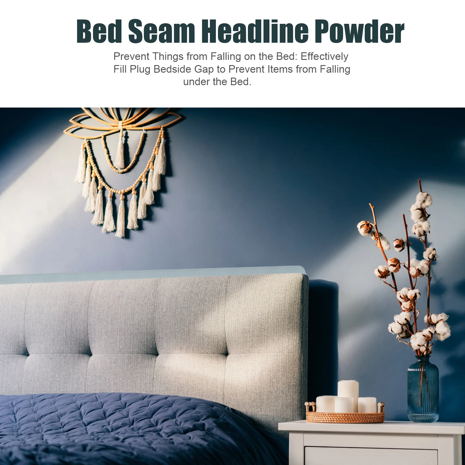 Bed Gap Filling Artifact Headboard Edge Pillow Wedge Filler Side Bumper Tampons