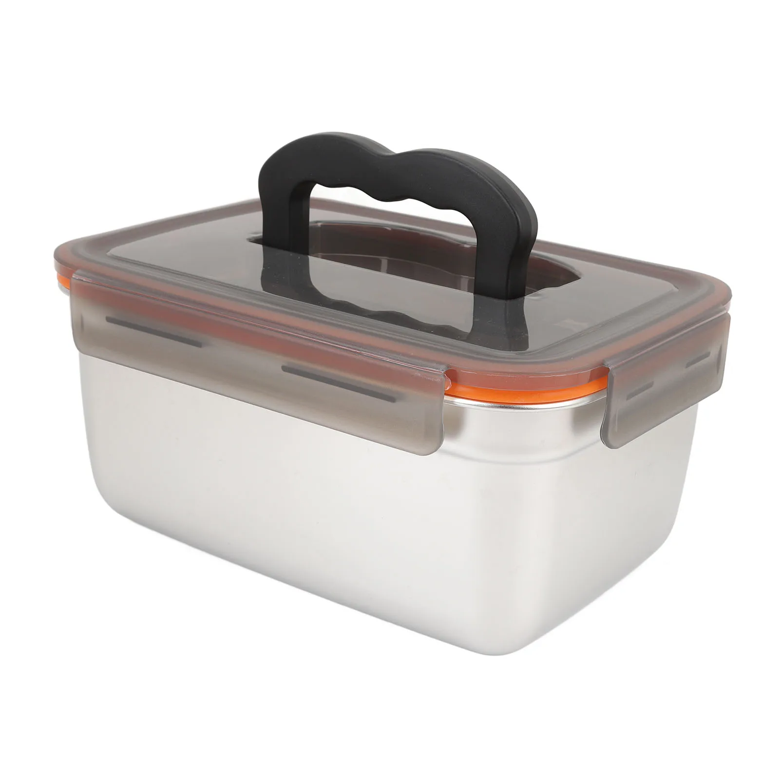 

Контейнер для хранения продуктов питания из нержавеющей стали 304, металлический герметичный ланч-бокс с ручкой для домашнего холодильника, металлический контейнер для еды