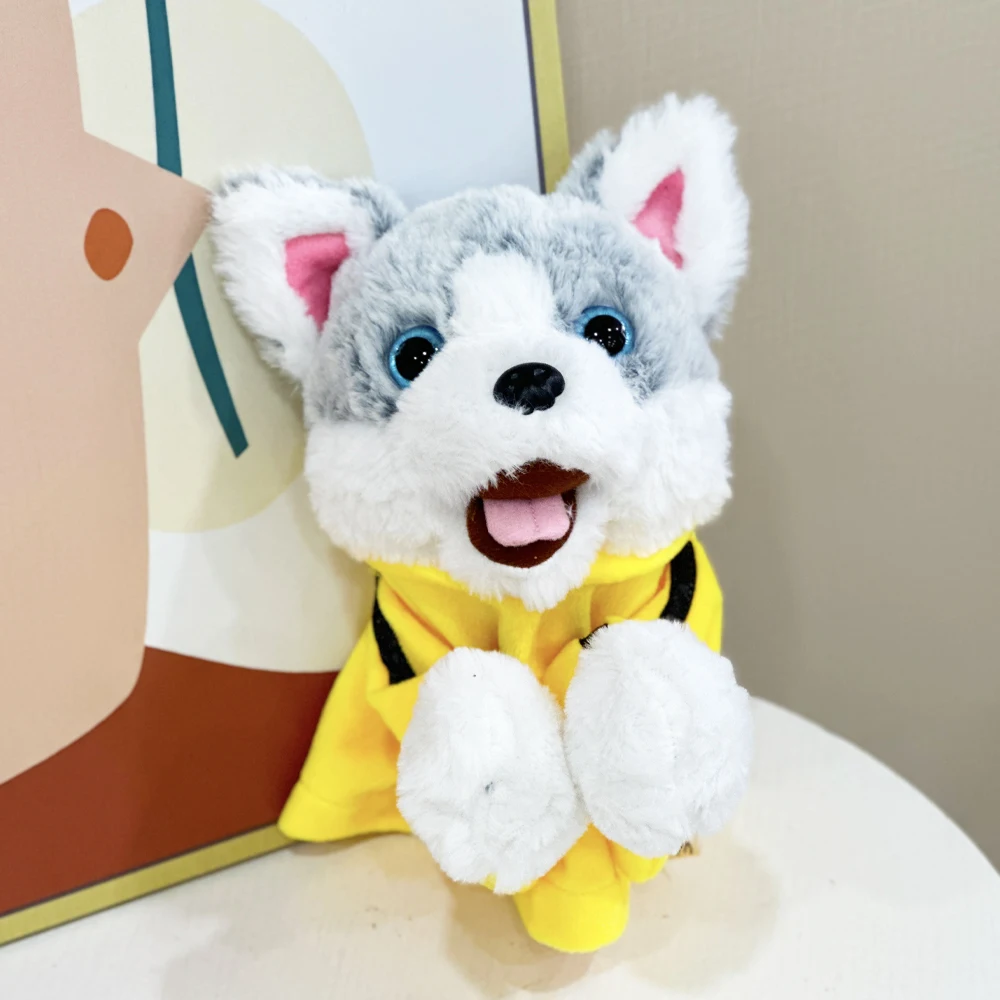 Wypchane pluszowe zwierzęta Zabawki Ręka Palec Historia Lalka Kawaii Lalki Edukacyjne Zabawki dla niemowląt koń Husky Krowa Bydło Słoń Królik Mon