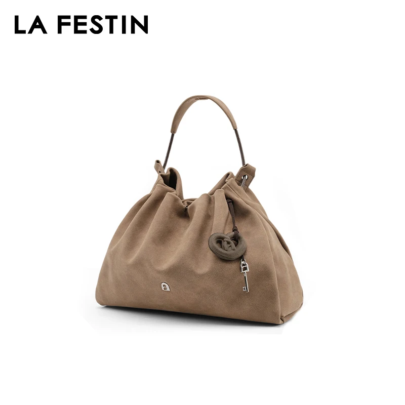 LA FESTINแบรนด์เดิมกระเป๋าสตรี2025ใหม่แฟชั่นหนังไหล่Crossbodyกระเป๋าขนาดใหญ่ความจุกระเป๋าLadyกระเป๋าถือ
